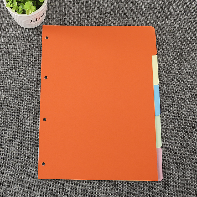 A5 A6 A76リングバインダーインデックスページA44穴カラーインデックス