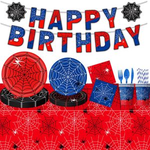 Décoration de fête thème dessin animé fête d'<span class=keywords><strong>anniversaire</strong></span> vaisselle, nappe, serviettes, serviettes en papier, décoration d'assiettes - Product Image 6