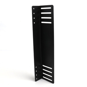Soporte de Esquina en Forma de L para Cama, Acero Inoxidable Negro, Conector de Muebles de 90 Grados, Accesorio de Ferretería, Estilo Moderno y Sencillo, Duradero - Product Image 1