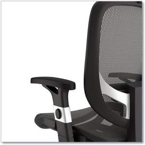 Alera Minerva Ergonomic Swivel <b>Office</b> Task <b>Chair</b> Mesh Computer Desk <b>Chair</b> Adjustable Seat Arms Headrest Supports 275 Lbs Foam PP - Product Image 1