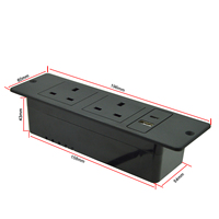 Prix d'usine Hot Premium Qualité UK Standard Multiprises Conception Encastrée Prise Murale Rallonge Bureau Table Canapé