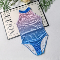 Nouveaux Designs Tissus Populaires Velours Ombre Vente en Gros Prix Pas Cher Vêtements de Danse Justaucorps de Ballet pour Filles