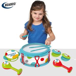 Meilleure vente bébé <span class=keywords><strong>Instrument</strong></span> de <span class=keywords><strong>musique</strong></span> jouets ensemble de batterie pour enfants en plastique sensoriel <span class=keywords><strong>musique</strong></span> Kits de batterie avec 6 pièces enfant cadeau - Product Image 3