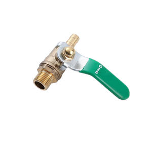 Vanne à boisseau sphérique en laiton pneumatique personnalisée-pour le chauffage de l'eau Vannes à boisseau sphérique à double filetage à orifice complet épaissi/Vannes d'arrêt <span class=keywords><strong>12</strong></span> mm - Product Image 3