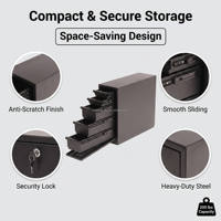 Armoire en acier à 5 tiroirs, boîte à outils de rangement minimaliste pour camions