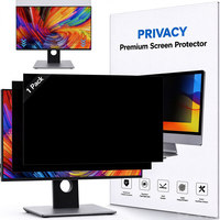Filter Layar Privasi 24 Inci untuk Monitor 16:09 10 Lengkung dan Datar, Dapat Dilepas, Anti Silau & Cahaya Biru & UV, Mengurangi Cahaya UV untuk Monitor