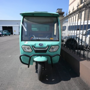 Triciclo Eléctrico de Reparto con Caja Cerrada, Batería de Litio de 60V 20Ah, <span class=keywords><strong>Luz</strong></span> Interior de Carga para Cadena de Frío, Tamaño Compacto y Resistente - Product Image 3