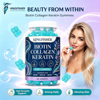Gummies de Biotine Force Maximale 5000mcg Véganes pour Cheveux, Peau et Ongles – Complément pour des Cheveux Plus Épais – Marque Privée OEM