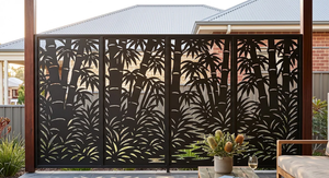 <b>Garden</b> Fence <b>Pool</b> Fence Fence Horizontal Vertical Blade Heavy Dduty in Galvanized Metal - Product Image 1