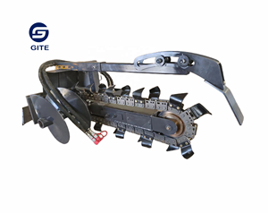 Mini Skid Steer Trencher Loader attacchi Rock Trencher