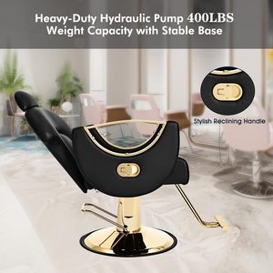 Nueva Silla de Barbería de Cuero Suave, Moderna y en Oferta, Directo de Fábrica, para Salón de Belleza y Corte de Cabello - Product Image 5