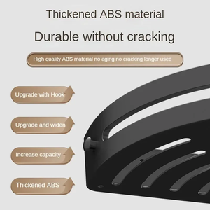 Estantes de baño de alta calidad de fábrica, organizador de almacenamiento de cocina, estante de plástico para champú, estante de ducha, accesorios, estante sin Taladro - Product Image 3