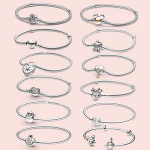 Venta al por mayor de alta calidad de plata esterlina joyería de moda pulseras y brazaletes pulsera de serpiente