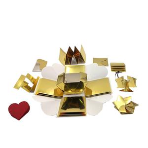 Coffret cadeau Explosion doré fait à la main, 20 pièces, créatif, pour <span class=keywords><strong>Album</strong></span> d'anniversaire, de mariage, de la saint-valentin - Product Image 3