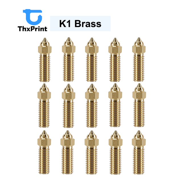 ThxPrint 3D Printer High Speed Nozzle K1 Brass Nozzles for K1, K1 Max, Ender 3 V3 KE