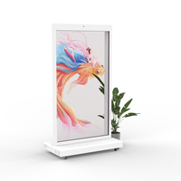 Écran transparent OLED d'origine importé de 77 pouces Qualité d'image vive auto-lumineuse pour ascenseurs aéroports Affiche numérique de 1 an