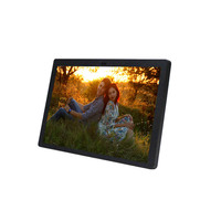 USB/Wifi aplikasi foto elektronik LCD bingkai foto Digital 8 inci layar sentuh CTP pemutar Audio Video (MP3) fungsi jam plastik