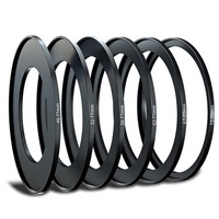 Anneaux adaptateurs Step-Up/Step-Down pour objectifs d'appareil photo, anodisation dure personnalisée en usine CNC, supports de filtres mâle-femelle, haute tolérance