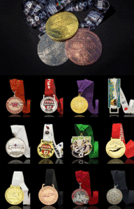De Sécurité personnalisé Blanc Doux Émail Médaille Rythmique Gymnastique - Product Image 6
