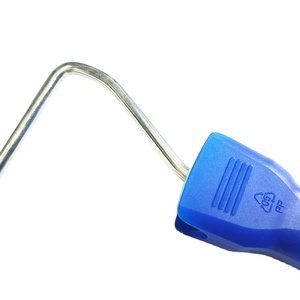 Rodillo de pintura mini DIY de 4 pulgadas con mango azul, marco de poliéster y diseño de liberación rápida - Product Image 4