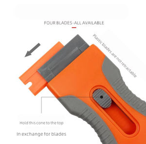 <span class=keywords><strong>Grattoir</strong></span> pour <span class=keywords><strong>plaque</strong></span> vitrocéramique DIY avec poignée ergonomique, dissolvant de colle manuel en plastique avec support OEM et ODM personnalisé - Product Image 3