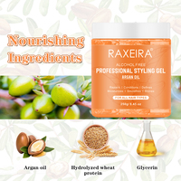 Gel capillaire à l'huile d'argan du Maroc, nourrit les cheveux et le cuir chevelu sans irritation, facile à laver, tenue forte et durable