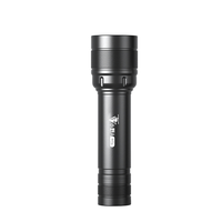 Mini lampe torche LED rechargeable USB portable EDC, corps en alliage d'aluminium, fonction zoom télescopique, 1000 lumens, modèle M03