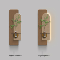 Couloir allée hydroponique plantes vertes Art décor à la maison peintures salon fond mur grès brillant LED décor peinture