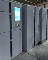 Station de casiers à bagages en libre-service, système de verrouillage fiable, casier à bagages intelligent pour aéroports et hubs de voyage