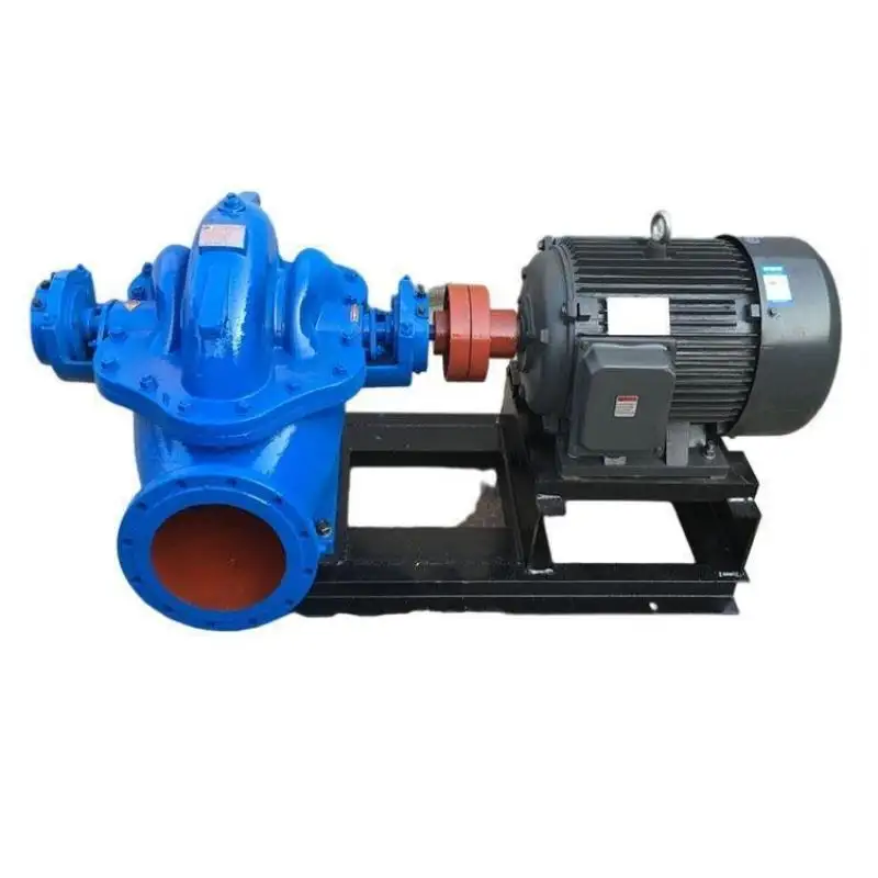 La double pompe d'aspiration centrifuge peut être personnalisée pompe stationnaire à double aspiration industrielle horizontale