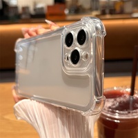 Vente en gros haut de gamme Transparent TPU espace étui de protection pour téléphone portable quatre coins anti-chute Compatible avec 16 14 13 11 Pro Max