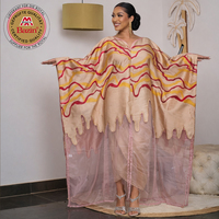 Ensemble de 2 pièces du Moyen-Orient, robe africaine en brocart Boubou Dashiki avec doublure douce, robe de mariée rouge nigériane pour femmes, robe de mariée luxueuse