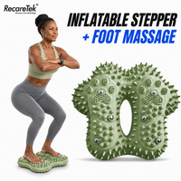 Máquina de step para fitness en casa, stepper inflable para entrenamiento de piernas, tapete de acupresión, rutina de bienestar, herramienta de caminata.