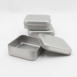 Mini <span class=keywords><strong>Caja</strong></span> Cuadrada de Hojalata de 80x80x27mm con Recubrimiento UV, Puede Guardar Joyas, Adornos Colgantes, Alimentos, <span class=keywords><strong>Condones</strong></span>, Latas - Product Image 5
