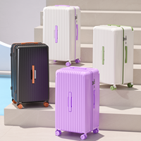 Valise de voyage en PC de qualité supérieure, résistante à l'usure, anti-choc, simple, élégante et durable, pour la manutention des bagages à l'aéroport, avec roulettes à 360 degrés