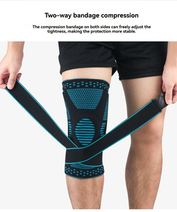 Genouillère de sport, soutien de compression, tricotée, anti-collision, manchon de jambe pour l'extérieur, fitness, squat, basketball, protection - Product Image 3
