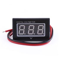 12V/24V 0.40 "LED voltmètre numérique DC 2.7-30V jauge de tension étanche avec 2 fils pour Auto voiture Marine bateau