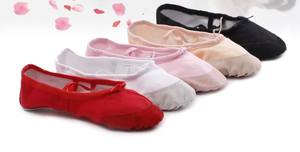 Pantofole da ballo all'ingrosso in fabbrica scarpe da ballo in tela per ragazze ginnastica Yoga appartamenti bambino/piccolo/grande bambino/donna - Product Image 6