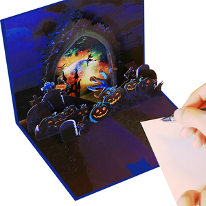 Nouvelle maison hantée <span class=keywords><strong>d</strong></span>'Halloween carte Pop Up 3D carte de voeux carte-cadeau <span class=keywords><strong>d</strong></span>écorative pour <span class=keywords><strong>d</strong></span>écorations de fête <span class=keywords><strong>d</strong></span>'Halloween cartes de voeux - Product Image 5