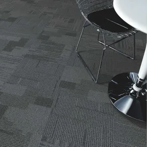 商业办公现代高桩方形地毯定制可洗尼龙地板装饰地毯砖