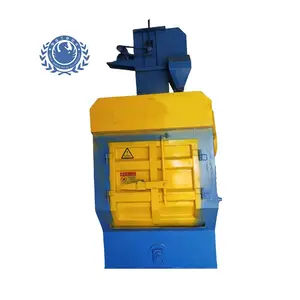 automatic copper burnishing vertical shot blast peening machine hanging road shot blasting machine