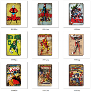 Americano Anime de dibujos animados estaño cartel Vintage <span class=keywords><strong>Manga</strong></span> placa de Metal personalizada Placa de Metal signo de la casa decoración de la pared - Product Image 3