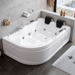 <span class=keywords><strong>Baignoire</strong></span> <span class=keywords><strong>d</strong></span>'<span class=keywords><strong>angle</strong></span> en acrylique avec jets de massage aquatique - Product Image 6