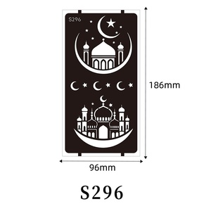 ชุดลายฉลุสัก<span class=keywords><strong>ลาย</strong></span>ชั่วคราวแบบใช้ซ้ำได้ 16 แผ่น <span class=keywords><strong>ลาย</strong></span>พระจันทร์และดวงดาว สำหรับผู้ใหญ่และงานเทศกาลริมชายหาด - Product Image 6