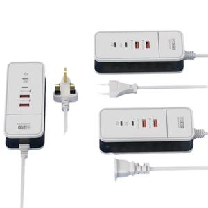 <strong>Multi</strong>-Port Super A-C Fast Charging Travel <strong>Adapter</strong> 5V 2.4a 50W USB-C 2PD+2USB <strong>Power</strong> Socket with Extension Cord - Product Image 1