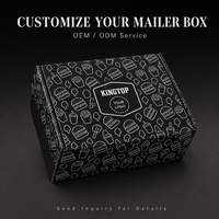 Boîte d'expédition rigide personnalisée pour burgers gastronomiques à emporter, avec fermeture à languette, impression noir mat et blanc, vente en gros directe usine