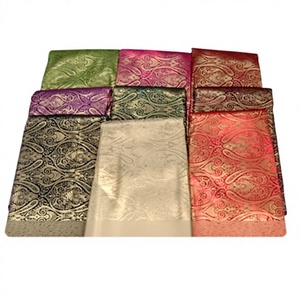 Tissu en soie jacquard brocart de poids moyen décoratif pour ameublement de luxe, chemins de table, textiles de maison et artisanat - Sur commande - Product Image 1