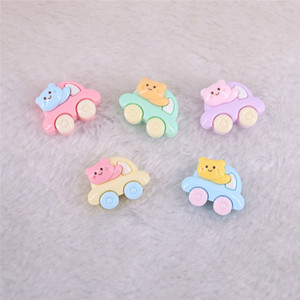 Pánico comprando gatito coche brillante cara pintura accesorios resina caso teléfono resina 3D resina <span class=keywords><strong>para</strong></span> Decoración - Product Image 3
