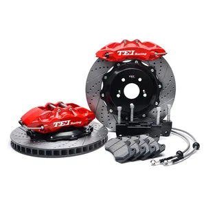 Tei Racing Brake Kit Gesmeed Remklauw 6-Zuiger Rem Kit Met 355X32Mm Disc 19Inch Wiel voor Toyota 4 Runner 2009-2019