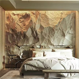 Panneaux en pierre artificielle PU de style moderne, motif botanique, pour usage intérieur/extérieur, antistatiques, garantie de plus de 5 ans - Product Image 2